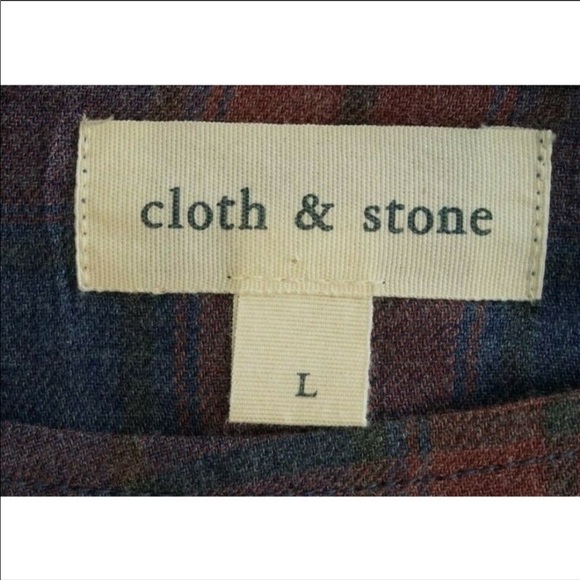 Cloth Stone Large Blouse Shirt Lace Up Split Back - Picture 4 of 6